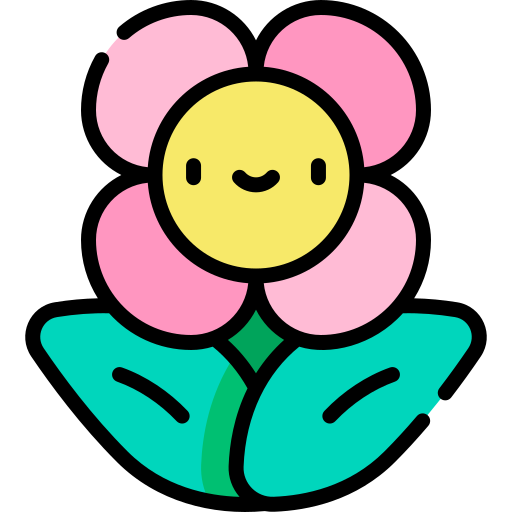 Flower Kawaii Lineal color icon