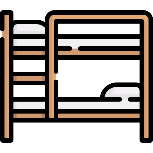 Bunk bed Special Lineal color icon