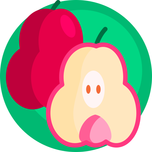 manzana rosa icono gratis