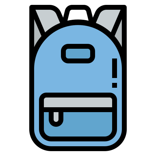 bolsa para la escuela icono gratis