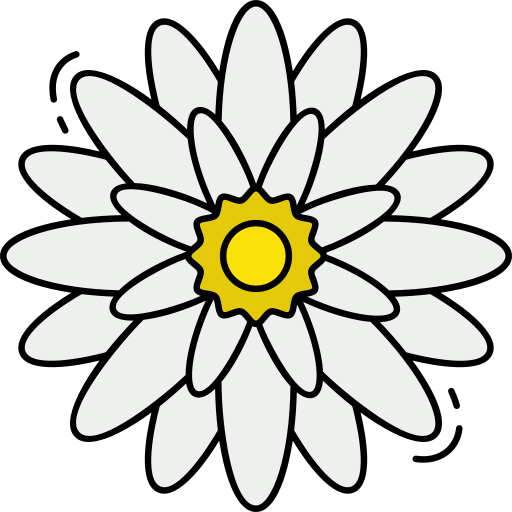 Chrysanthemum Generic Outline Color icon