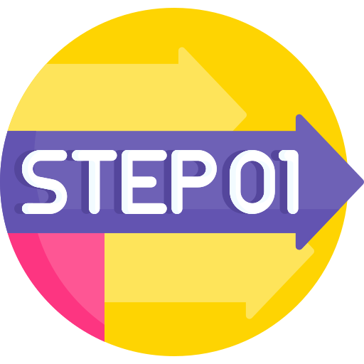 Step 1 Detailed Flat Circular Flat icon