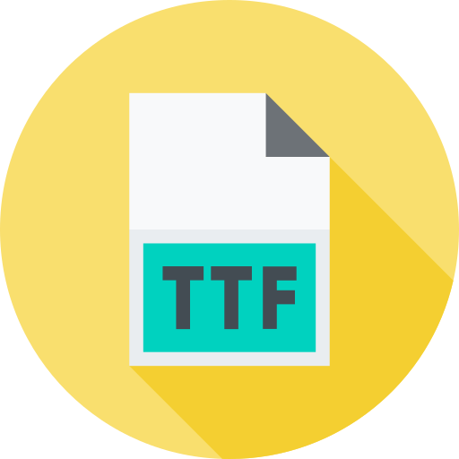 archivo ttf icono gratis