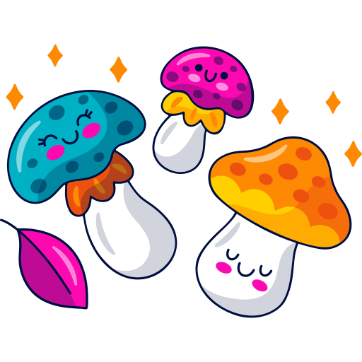 Mushrooms free sticker Mushrooms free sticker
