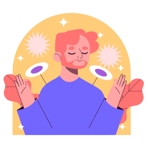 Meditation free sticker Meditation free sticker