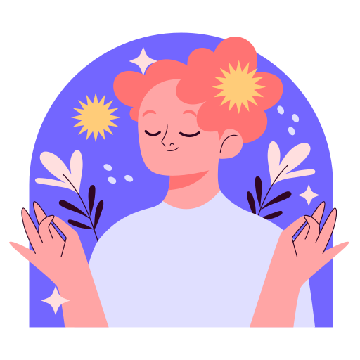 Free Vector  Naive yoga sticker set