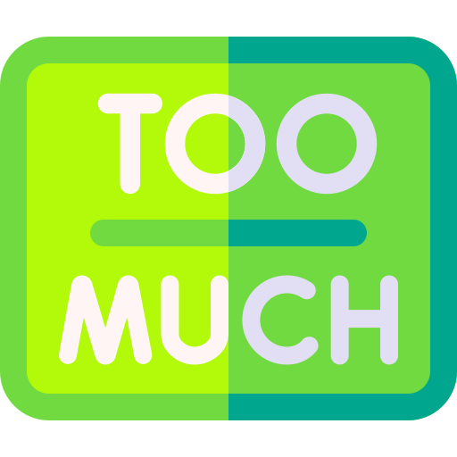zu viel kostenlos Icon