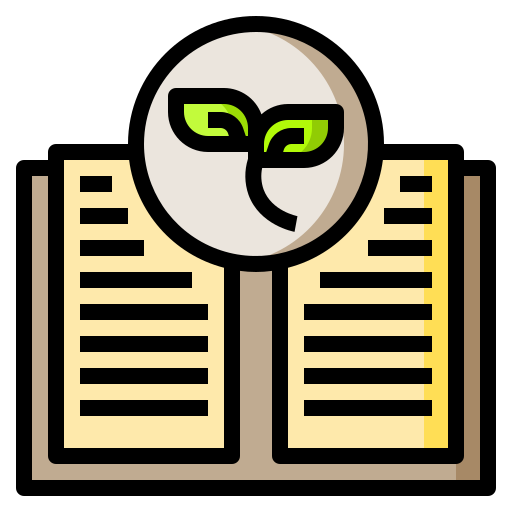 libro de ecología icono gratis