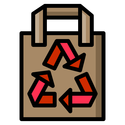 bolsa de reciclaje icono gratis