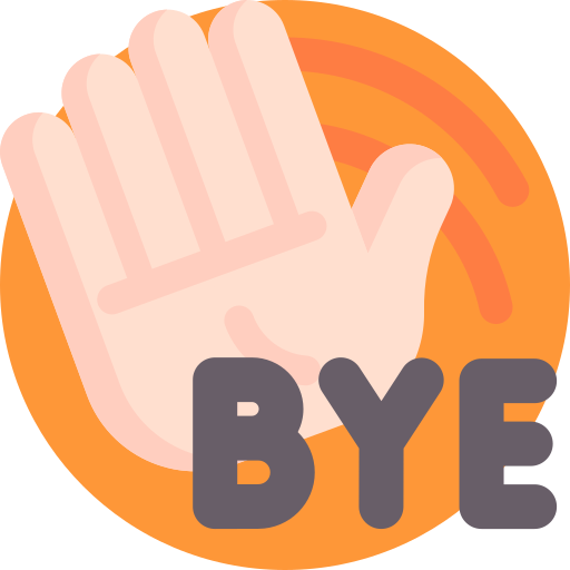 Goodbye - Free communications icons