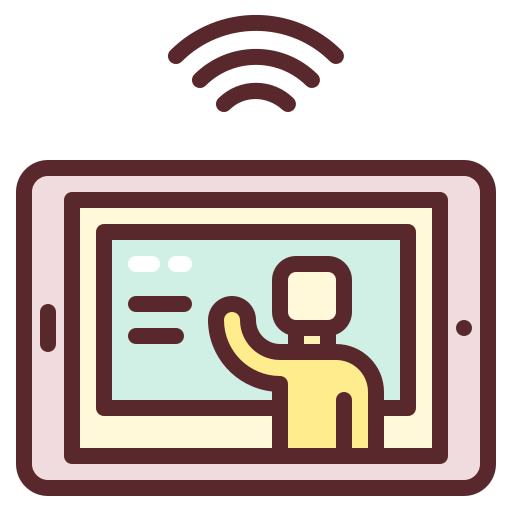 educación en línea icono gratis