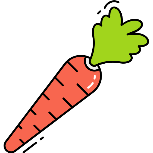 Carrot Generic Thin Outline Color icon