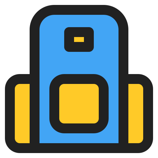 Backpack Generic Outline Color icon