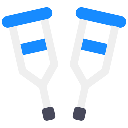 Crutches free icon Crutches free icon