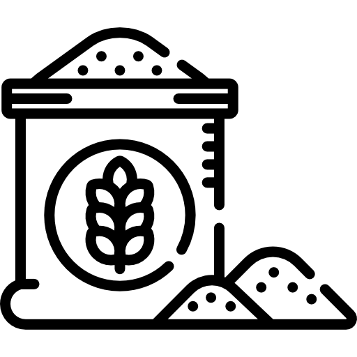 icône de farine de cuillère en bois, style isométrique 15914774