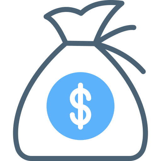 bolsa de dinero icono gratis