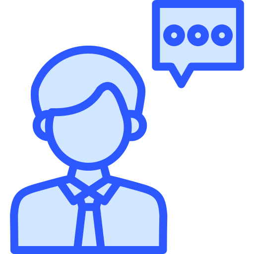 Customer service Generic Blue icon