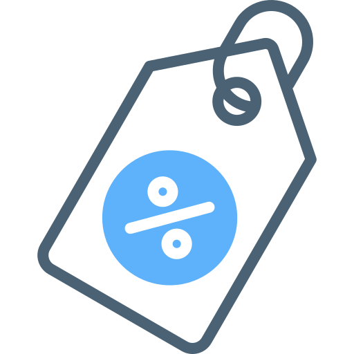 etiqueta de precio icono gratis