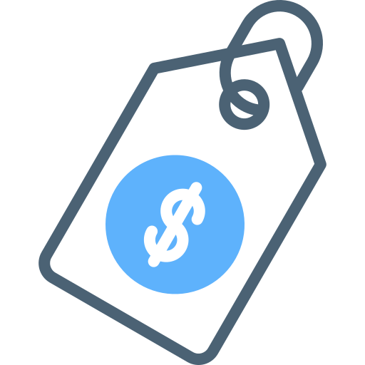 etiqueta de precio icono gratis