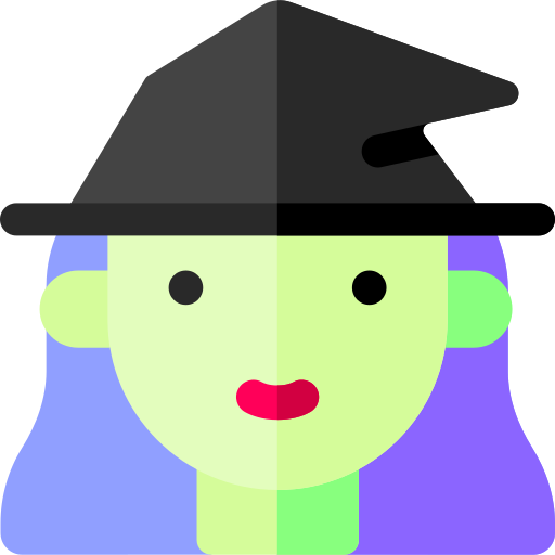 Witch Basic Rounded Flat icon