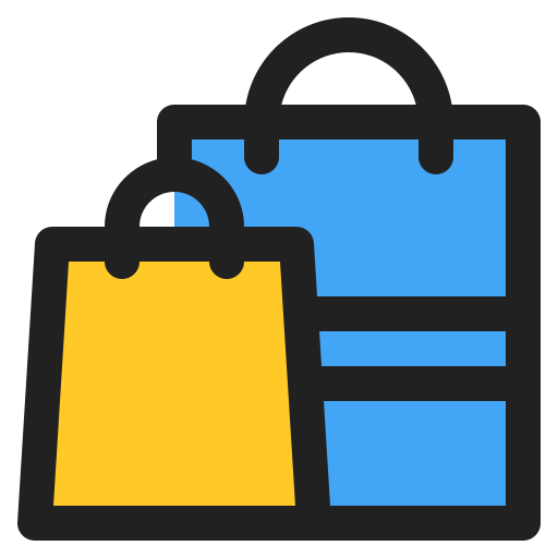 Shopping bag Generic Outline Color icon