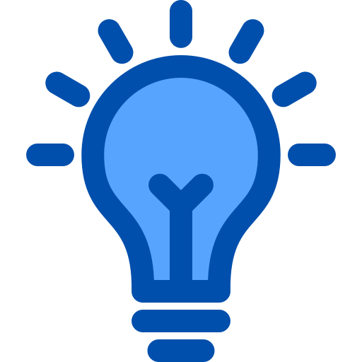 Light bulb Generic Blue icon