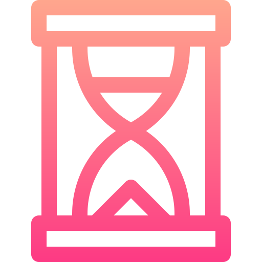 Hourglass Basic Gradient Lineal color icon