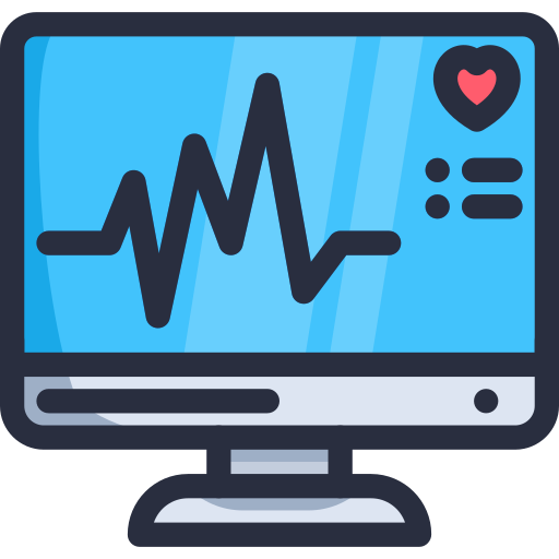 monitor de ecg icono gratis