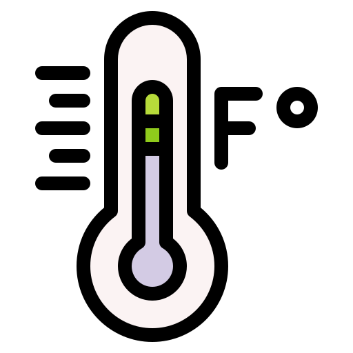 temperatura caliente icono gratis