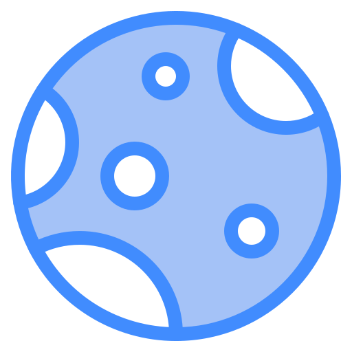 Full moon Generic Blue icon