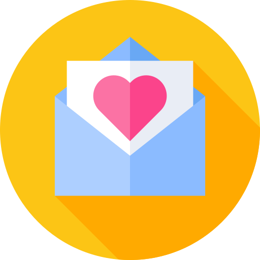 Envelope Flat Circular Flat icon