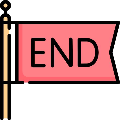 End Special Lineal color icon