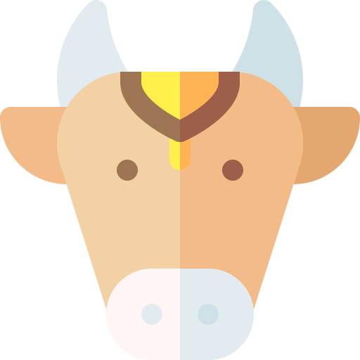 Cow Basic Rounded Flat icon