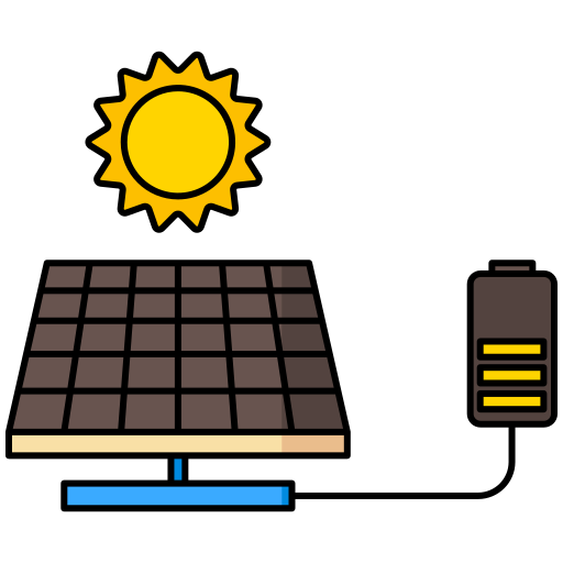 energía solar icono gratis
