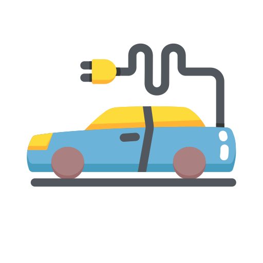 coche eléctrico icono gratis