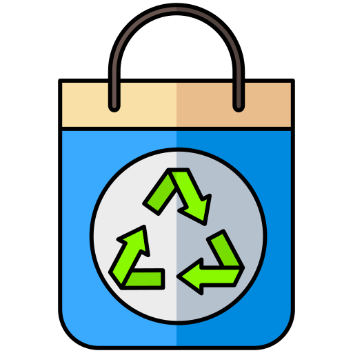 Recycled bag Generic Thin Outline Color icon