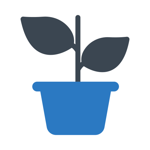 Plant pot Generic Blue icon