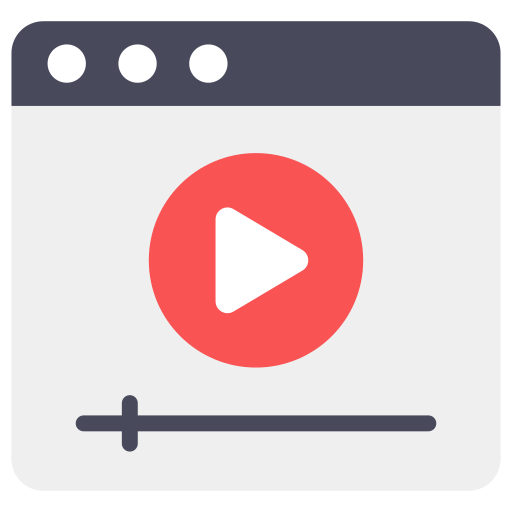 reproductor de video icono gratis