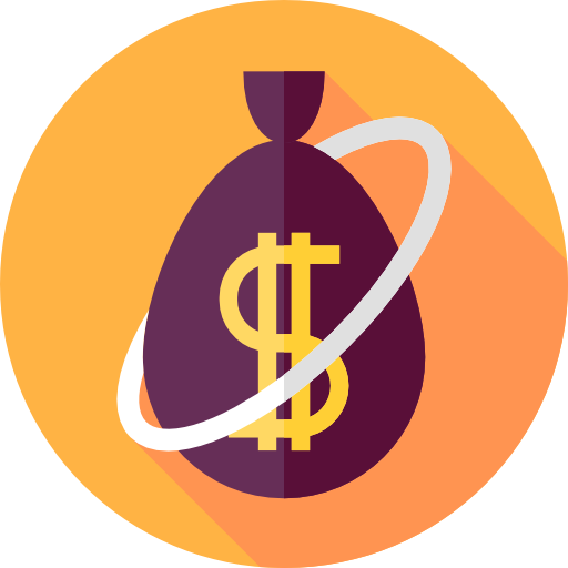 bolsa de dinero icono gratis