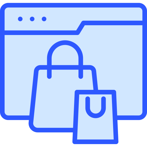 Online shopping Generic Blue icon