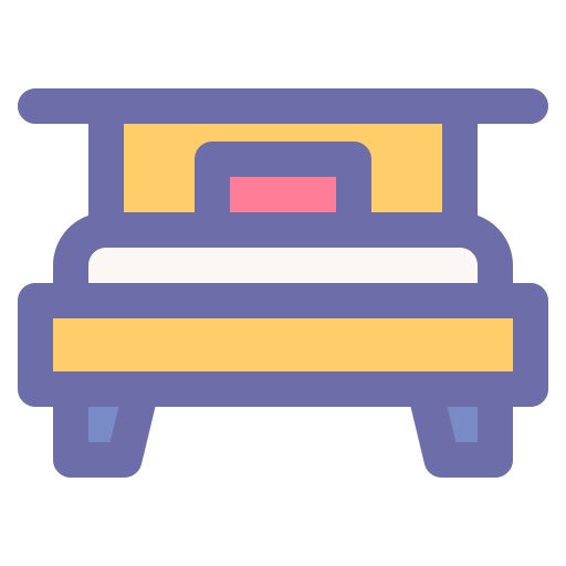 Bed free icon Bed free icon