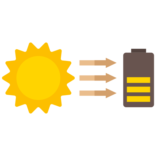 energía solar icono gratis