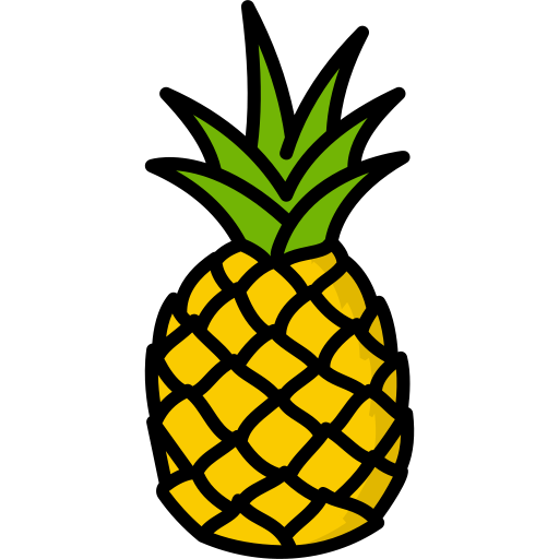 Pineapple Generic Outline Color icon