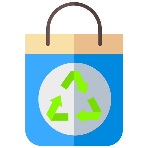 bolsa reciclada icono gratis