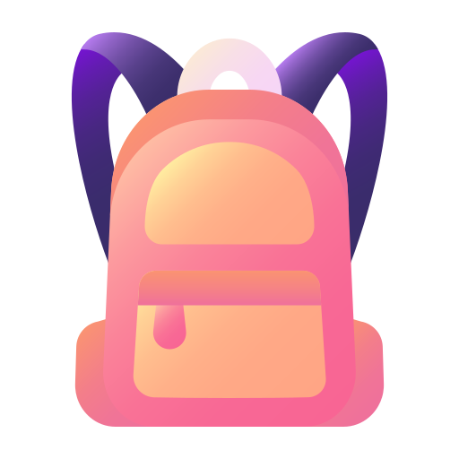 bolsa para la escuela icono gratis