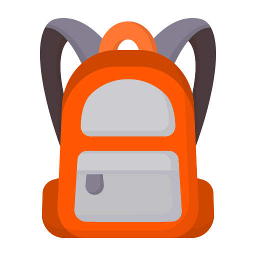 bolsa para la escuela icono gratis