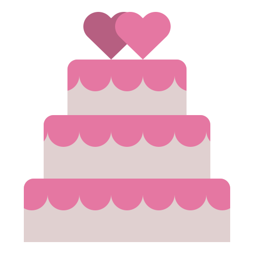 pastel de bodas icono gratis