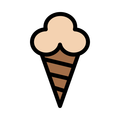 cucurucho de helado icono gratis