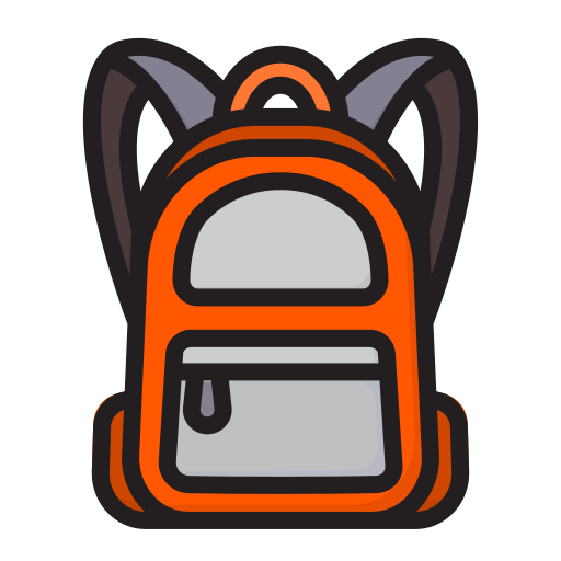 bolsa para la escuela icono gratis