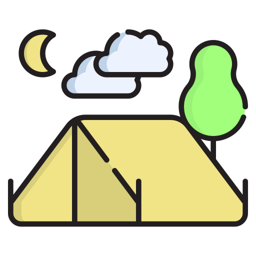 Camping Generic Thin Outline Color icon